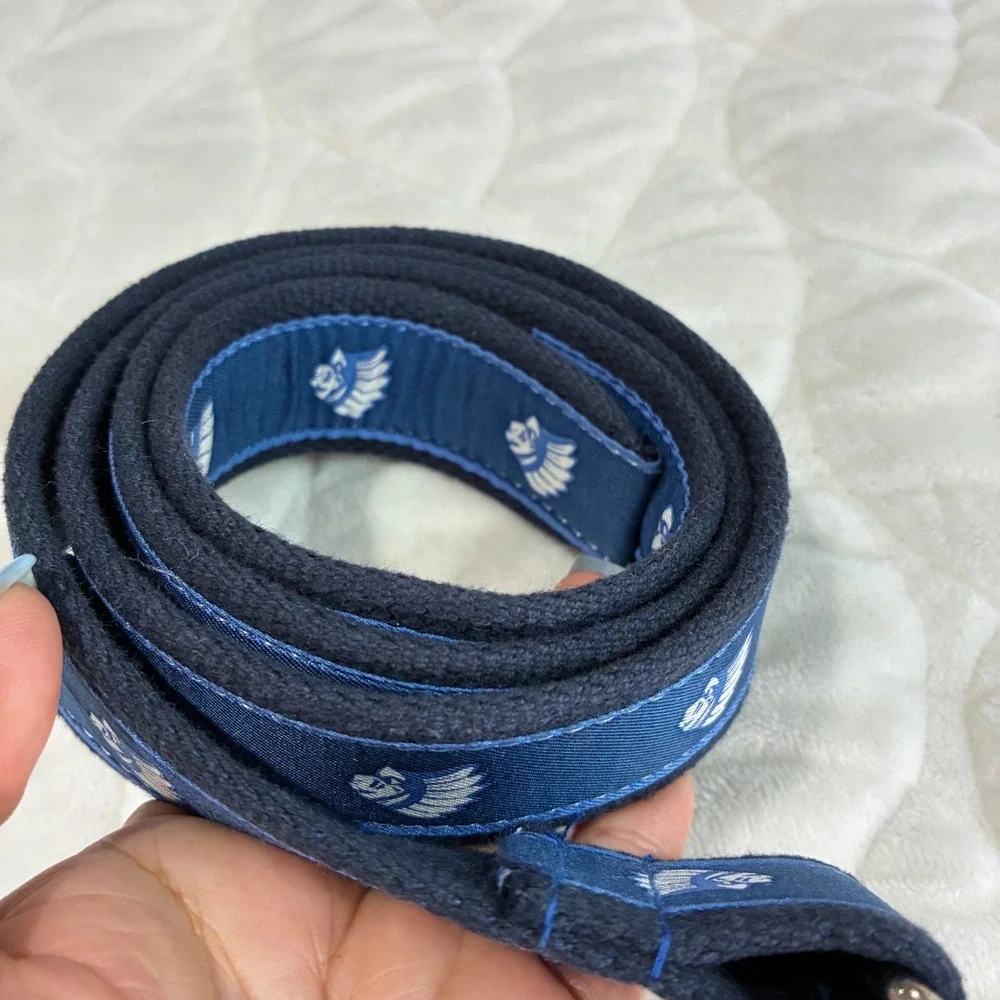 Vineyard Vines by‎ Shep & Ian Mens Navy Blue Belt with Native American Design-L